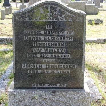 HINRICHSEN Jorgen -1955 :: HINRICHSEN Grace Elizabeth nee WHILEY -1951