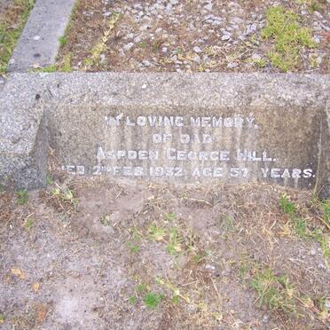 HILL Aspden George -1932