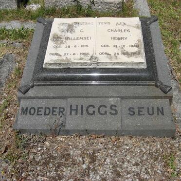 HIGGS Anna C. nee WILLEMSE 1915-1950 :: HIGGS Charles Henry 1949-?