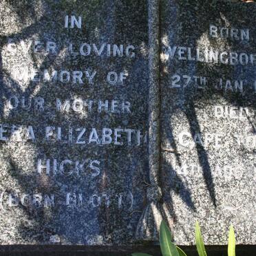 HICKS Vera Elizabeth nee BLOTT 1895-1964