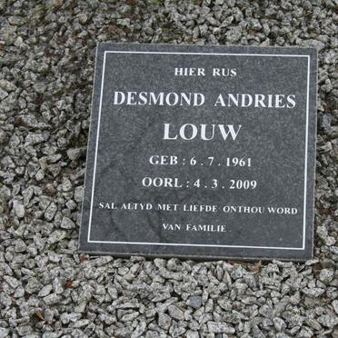 LOUW Desmond Andries 1961-2009