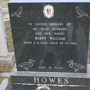 HOWES Barry William 1940-1982