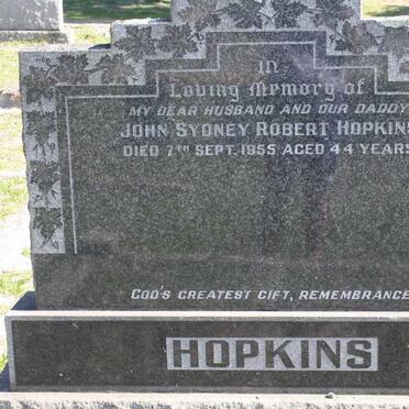 HOPKINS John Sydney Robert -1955