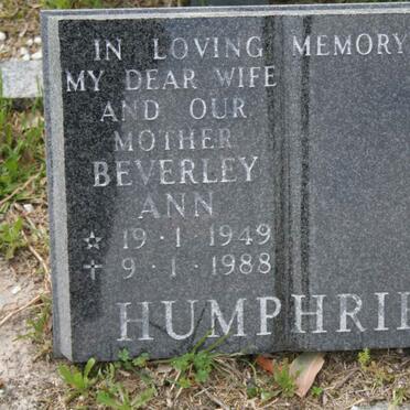 HUMPHRIES Beverley Ann 1949-1988