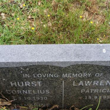 HURST Cornelius -1930 &amp; Patricia LAWRENCE -1954