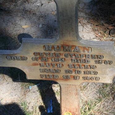 HUMAN Peter Stephen 1951-2003 &amp; Ruth Ellen 1952-2009