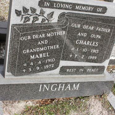 INGHAM Charles 1915-1989 &amp; Mabel 1910-1972