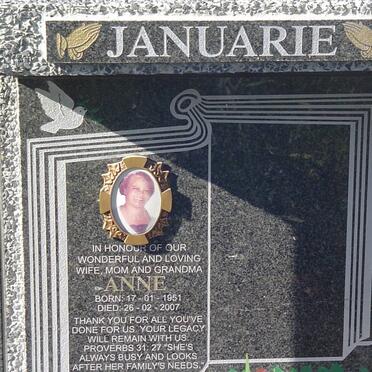 JANUARIE Anne 1951-2007