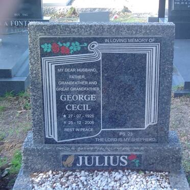 JULIUS George Cecil 1926-2006