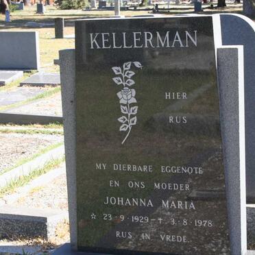 KELLERMAN Johanna Maria 1929-1978
