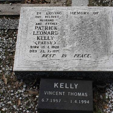 KELLY Patrick Leonard 1928-1971 :: KELLY Vincent Thomas 1957-1994