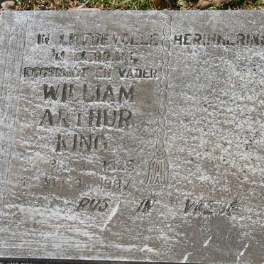 KING William Arthur 1925-1987
