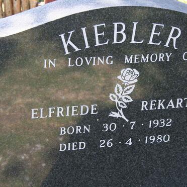 KIEBLER Elfrieda Rekarta 1932-1980