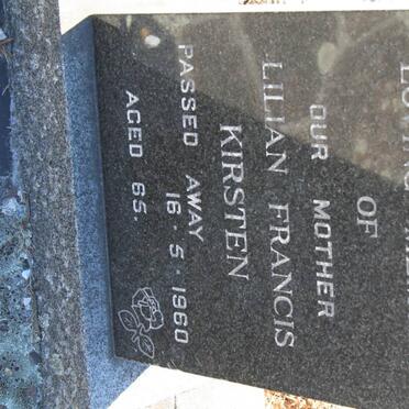 KIRSTEN Lilian Francis -1960