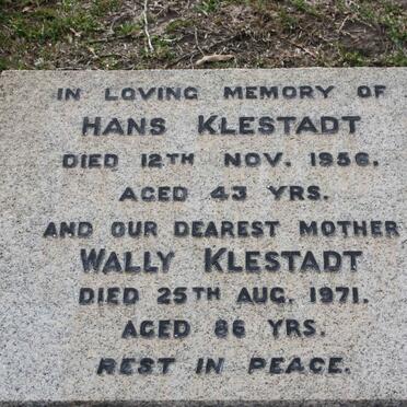 KLESTADT Wally -1971 :: KLESTADT Hans -1956