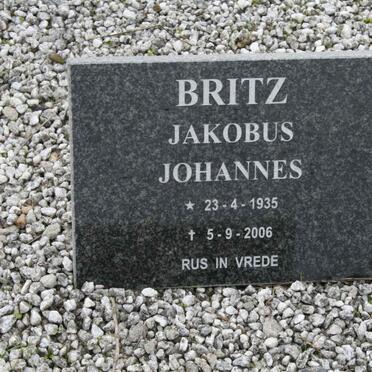 BRITZ Jakobus Johannes 1935-2006