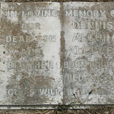 KLOPPER Dennis Alguim 1960-1966