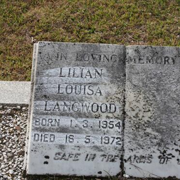 LANGWOOD Lilian Louisa 1954-1972