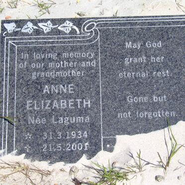 LAGUMA Anne Elizabeth 1934-2001