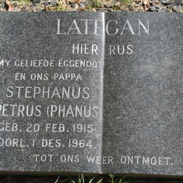 LATEGAN Stephanus Petrus 1915-1964