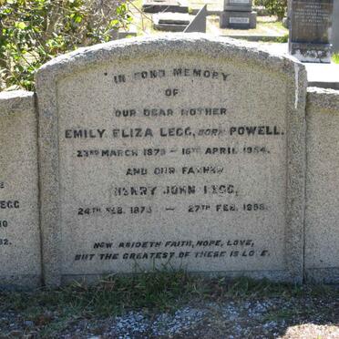 LEGG Henry John 1874-1958 &amp; Emily Eliza 1979-1954 :: LEGG Joan Elsie 1910-1982 _1