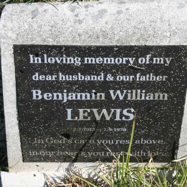 LEWIS Benjamin William 1913-1978