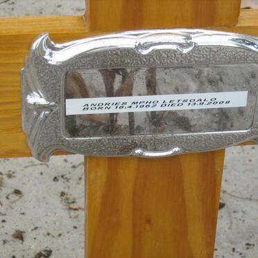 LETSOALO Andries Mpho 1962-2009