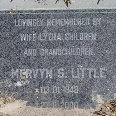 LITTLE Mervyn S. 1948-2000