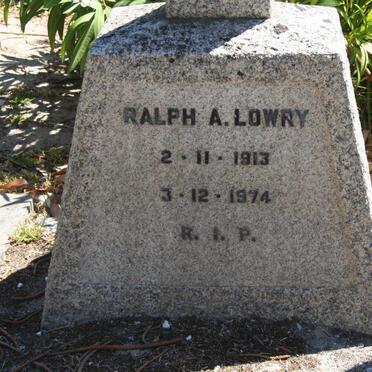 LOWRY Ralph A. 1913-1974