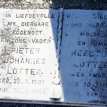 LÖTTER Pieter Johannes 1908-1965 &amp; Neeltje SWART 1913-1991