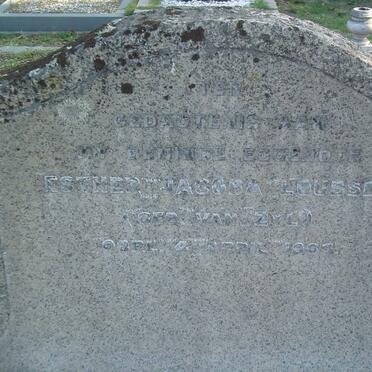 LOUBSER Esther Jacoba nee VAN ZYL -1963