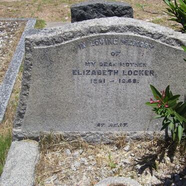 LOCKER Elizabeth 1861-1948