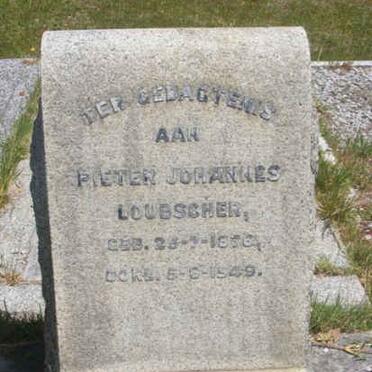 LOUBSCHER Pieter Johannes 1856-1949