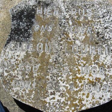 LOURENS Gideon 1868-1949