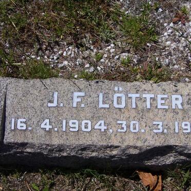 LOTTER J.F. 1904-1960