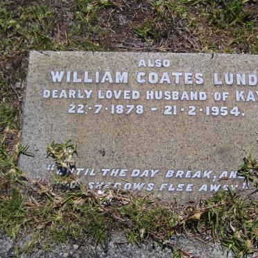 LUND William Coates 1878-1954