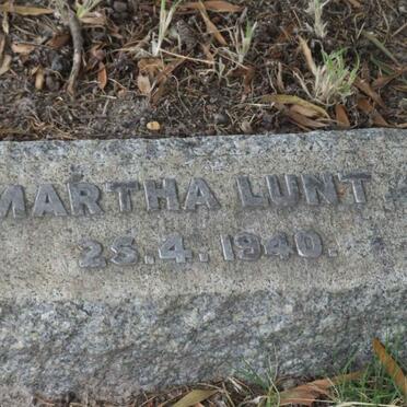 LUNT Martha -1940