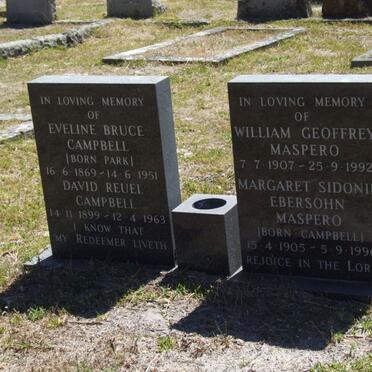 Campbell, Eveline Bruce + David Reuel + Maspero, William Geoffre