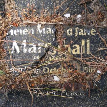 MARSHALL Helen Ma?d Jane nee ADAMS 190-