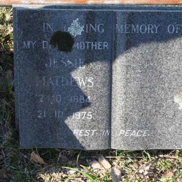 MATHEWS Jessie 1884-1975