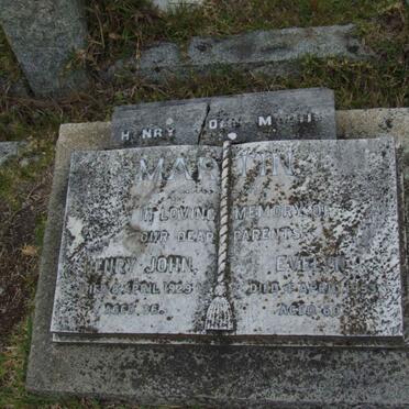 MARTIN Henry John -1929 &amp; Evelyn -1953