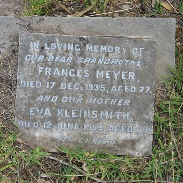 MEYER Frances -1935 :: KLEINSMITH Eva -1953