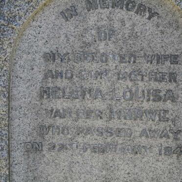 MERWE Helena Louisa, van der -1944