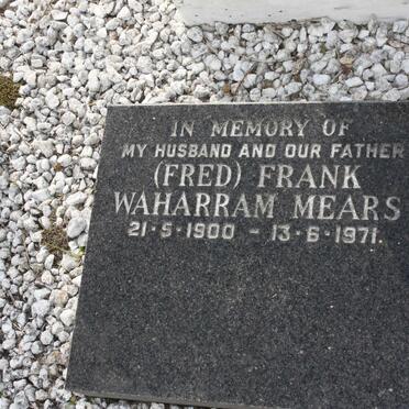 MEARS Frank Waharram 1900-1971