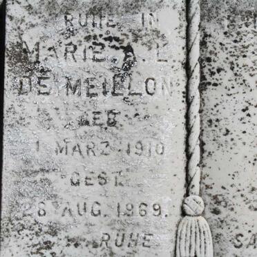 MEILLON Marie A.L., de 1910-1969