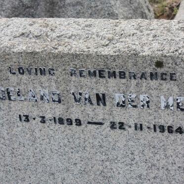 MEER Roeland, van der 1899-1964