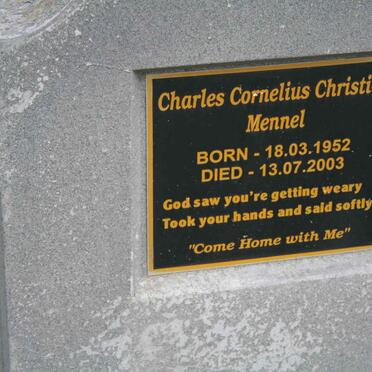MENNEL Charles Cornelius Christian 1952-2003