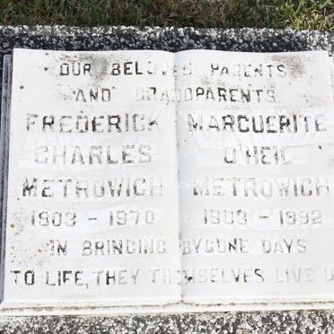 METROWICH Frederick Charles 1903-1970 & Marguerite D'HEIL 1903-1992