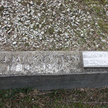 MILKOVITCH V.J. 1884-19?0