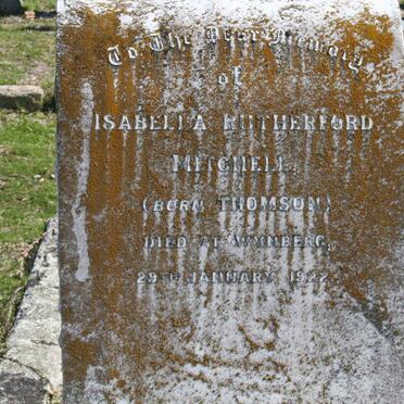 MITCHELL Isabella Rutherford nee THOMSON -1922